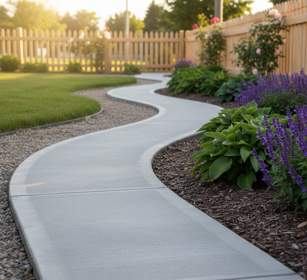 beautiful curbing work on a home