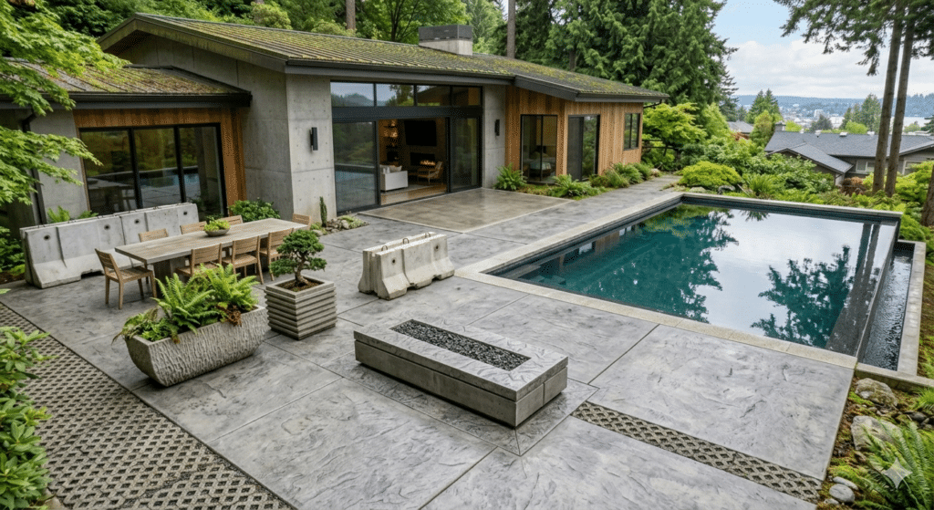 home concrete patio