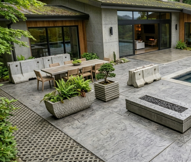 home concrete patio