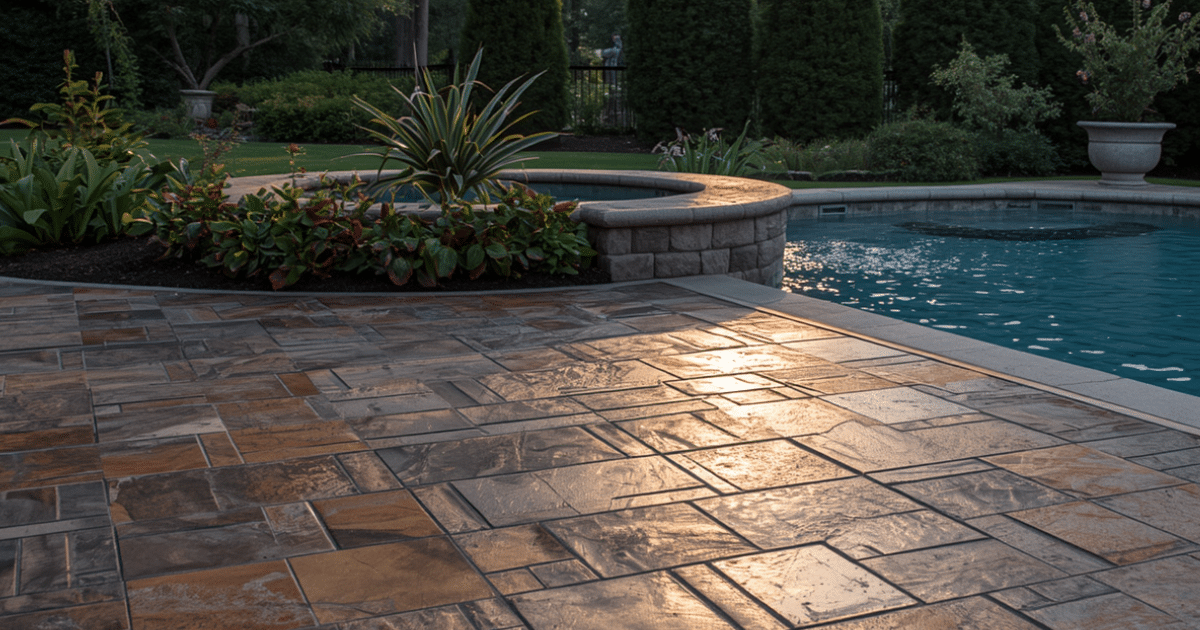 Stamped Concrete installed by professionals