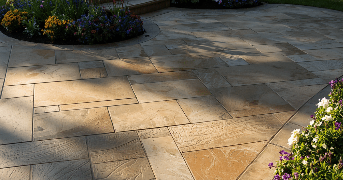 Stamped Concrete Walkway