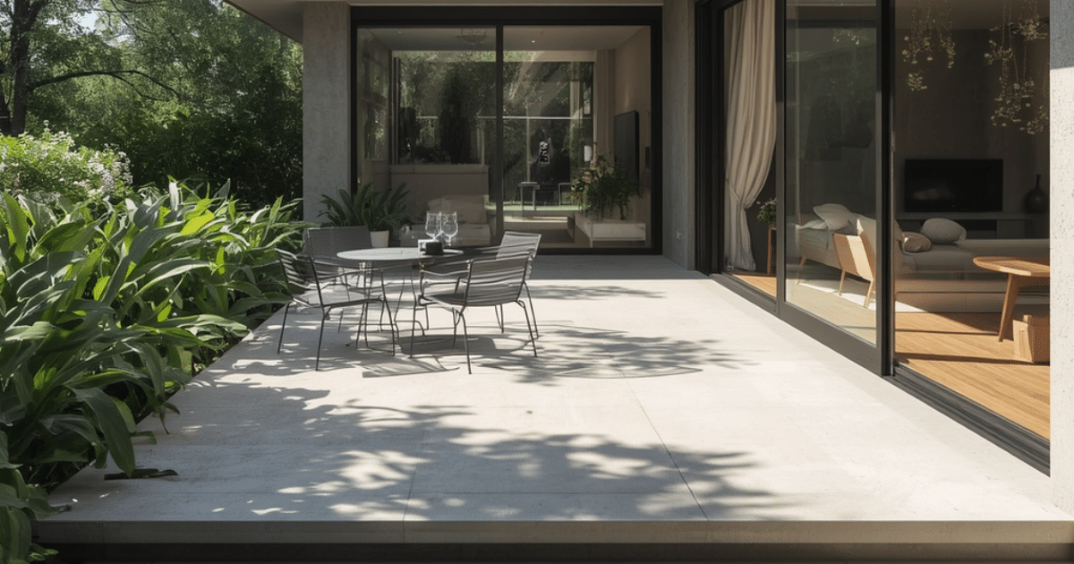 Concrete patio