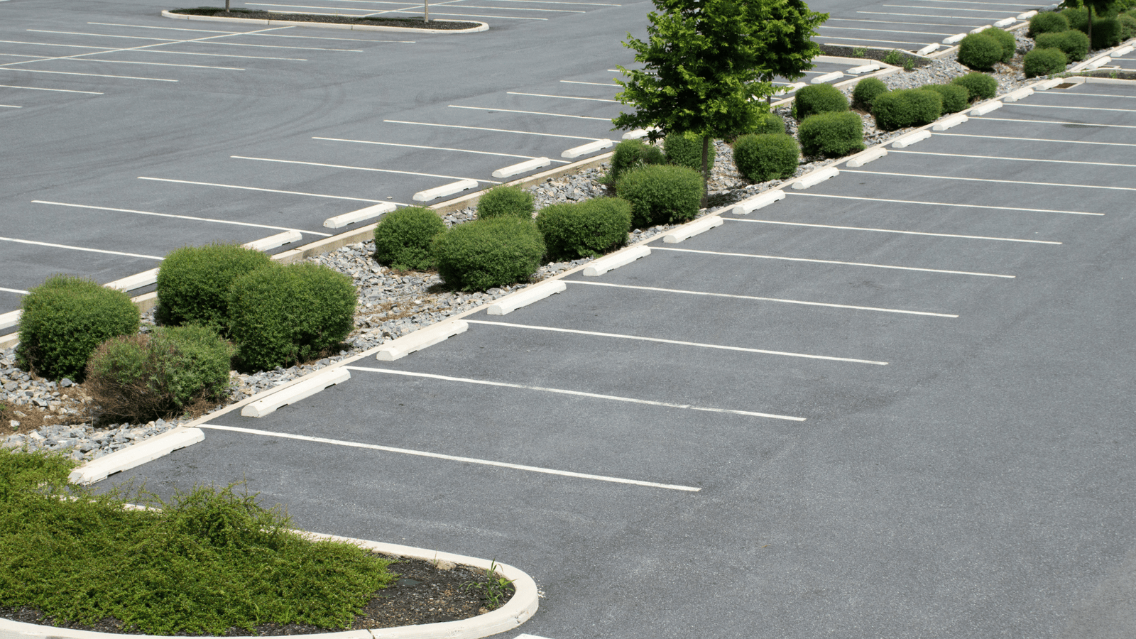 concrete parking lot built by professionals